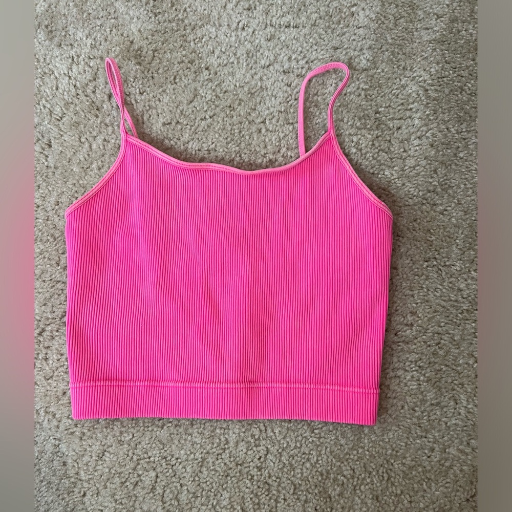 Zenana pink tank top